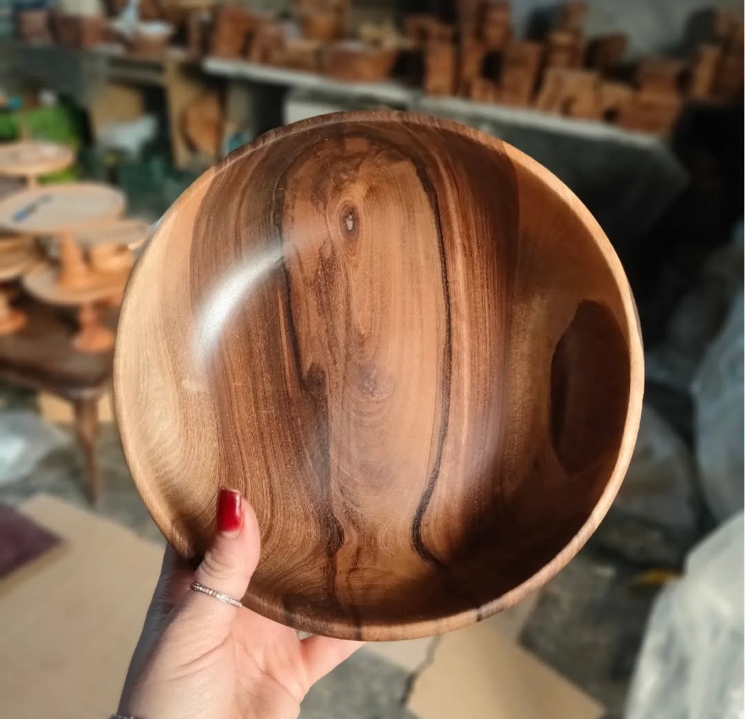 کاسه قطر ۲۵ چوب گردو