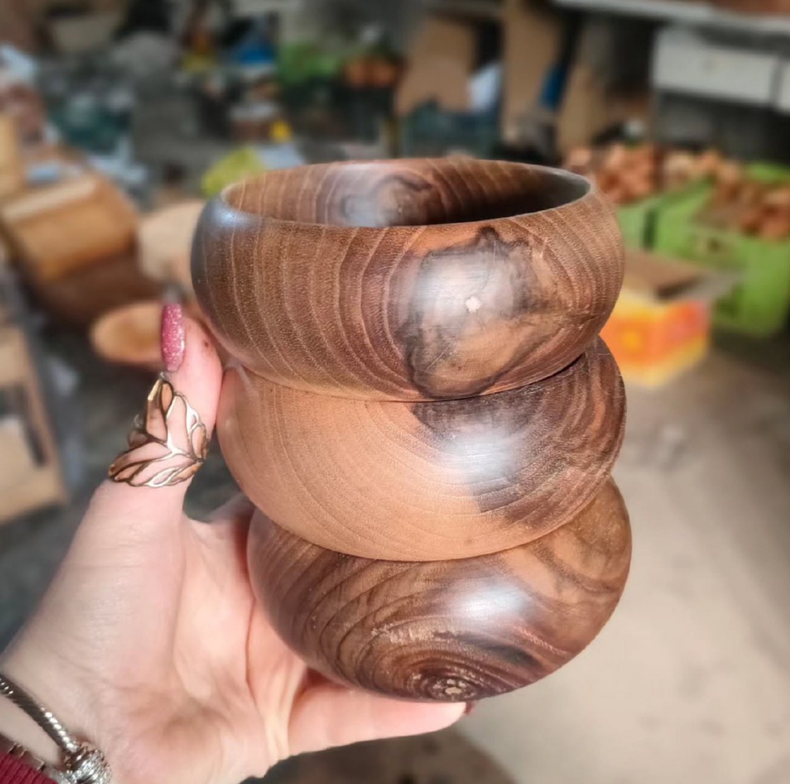 کاسه قطر ۱۰ چوب گردو