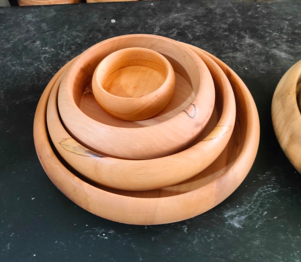 ست ۴ عددی کاسه چوب توسکا